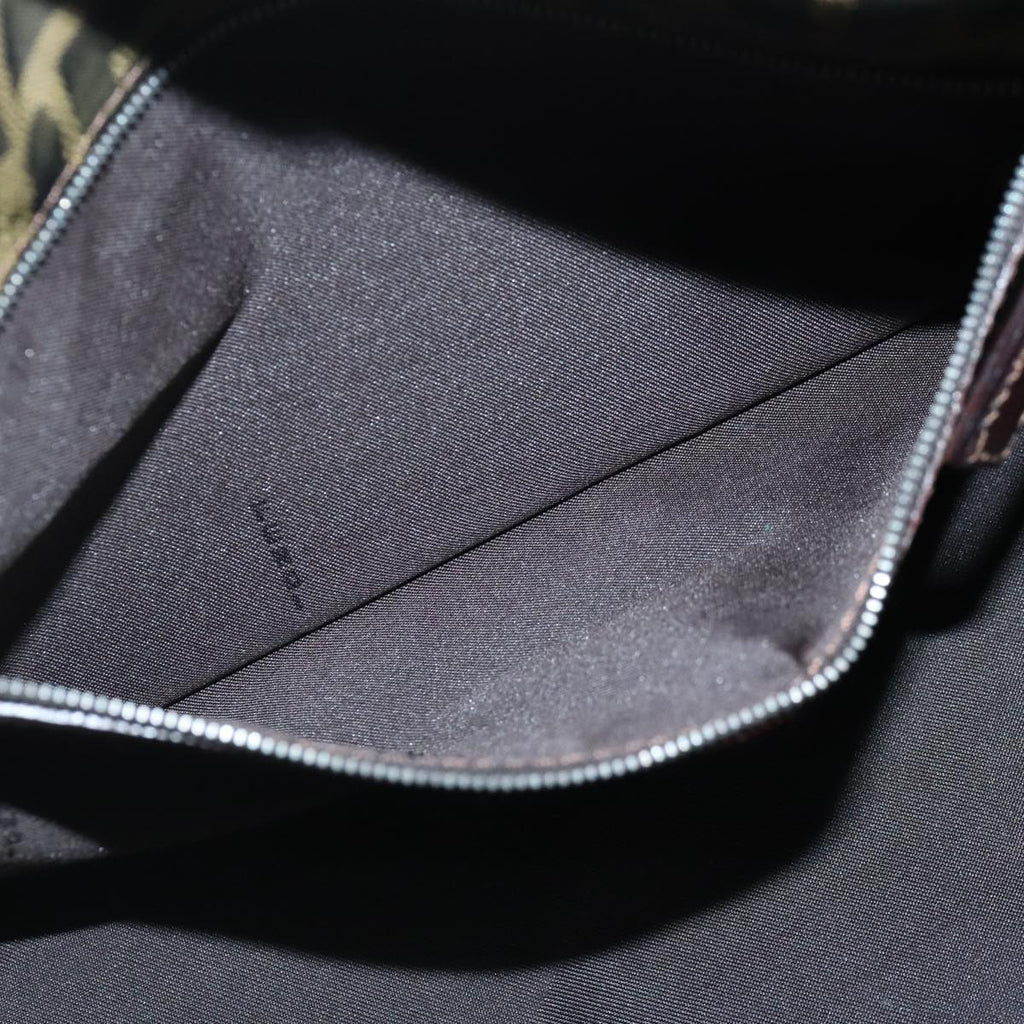 FENDI Zucca Canvas Tote Bag Brown Black ep6620