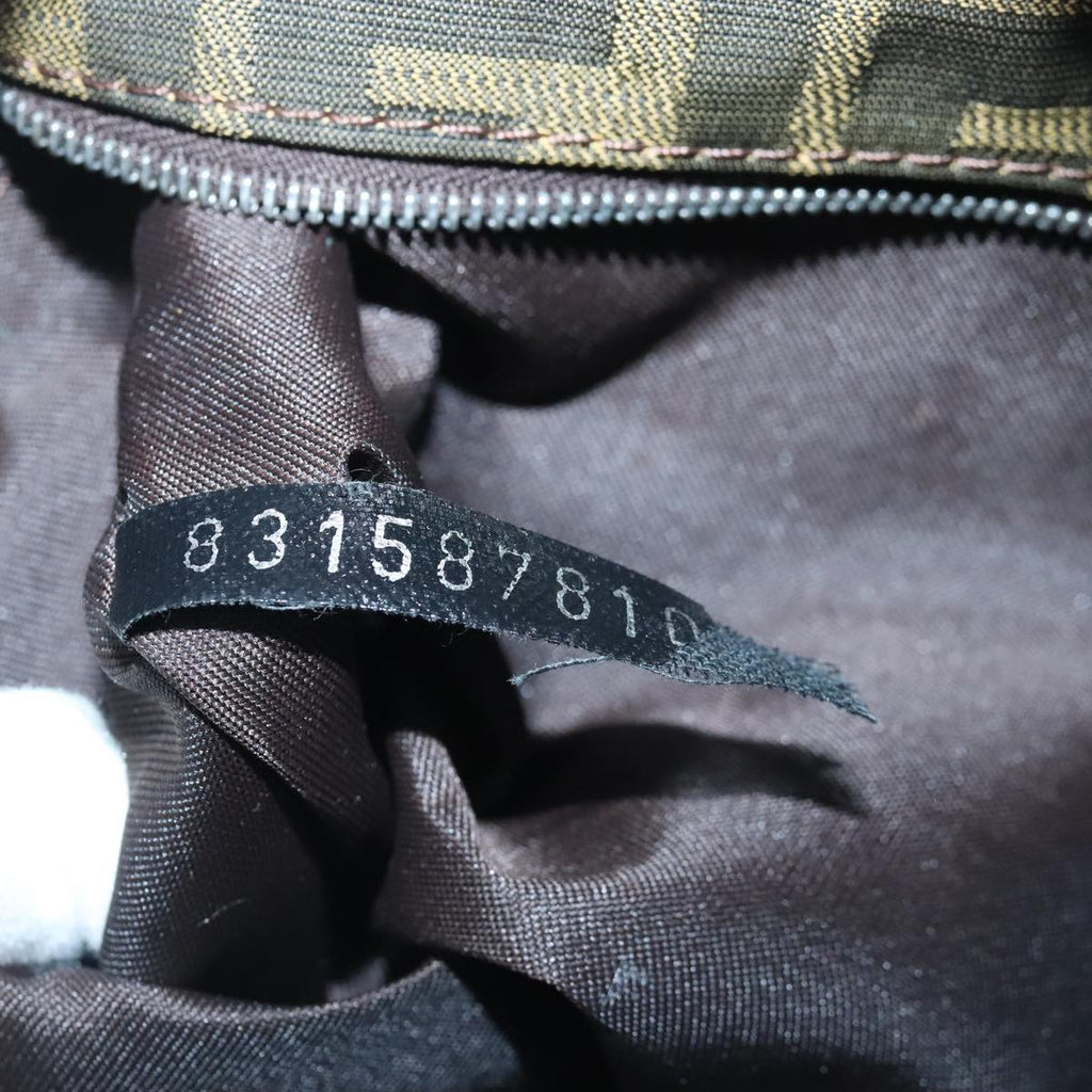 FENDI Zucca Canvas Tote Bag Brown Black ep6620