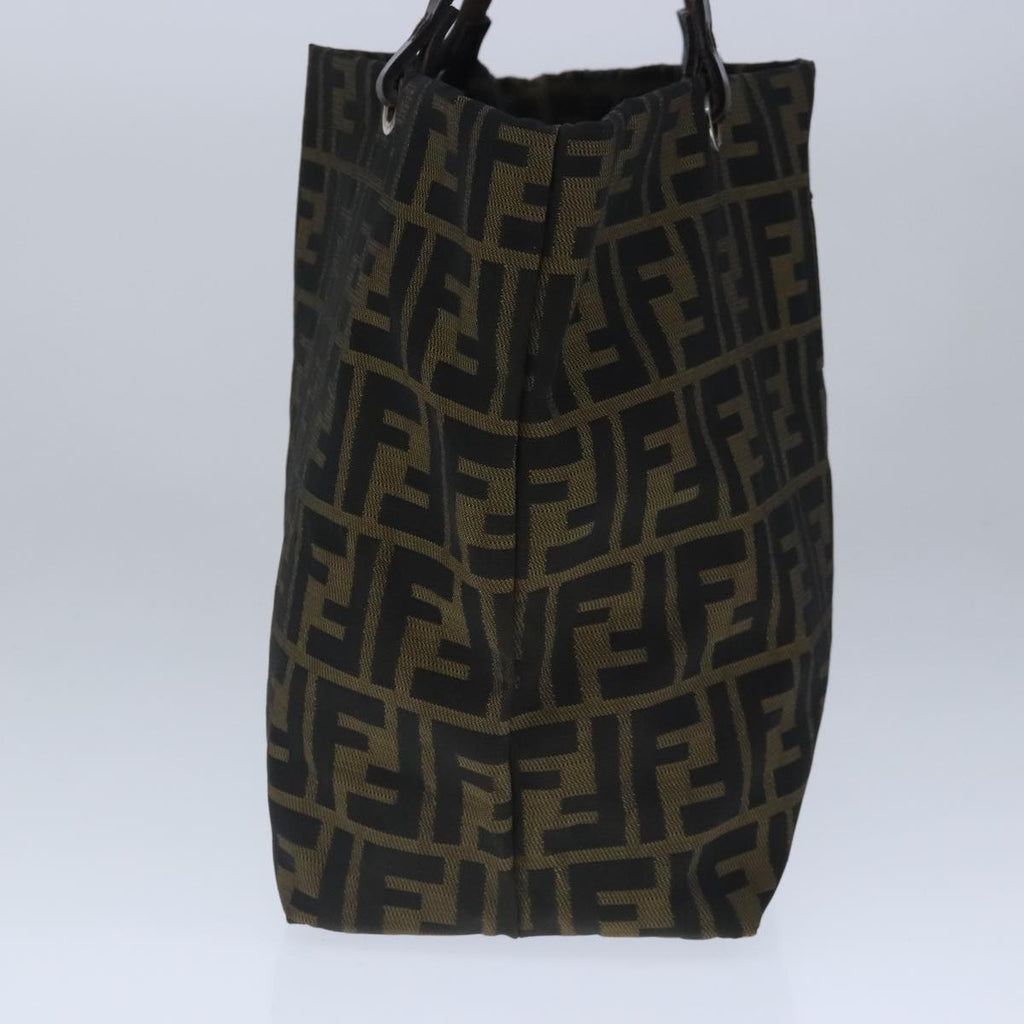 FENDI Zucca Canvas Tote Bag Brown Black ep6620