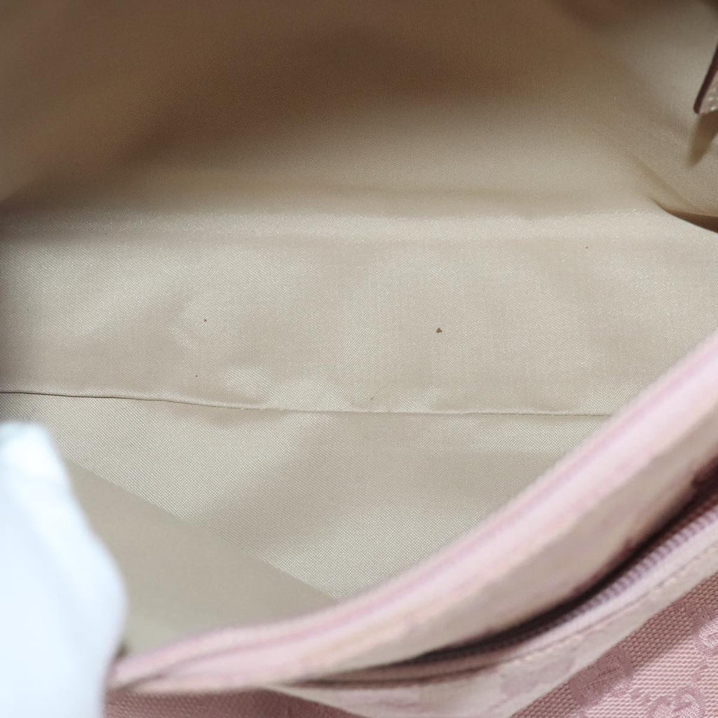 GUCCI GG Canvas Shoulder Bag Pink 001 3386 ep6633