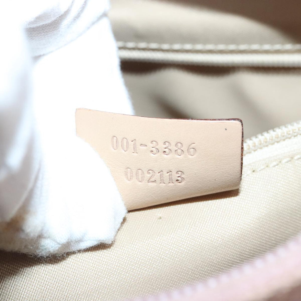 GUCCI GG Canvas Shoulder Bag Pink 001 3386 ep6633