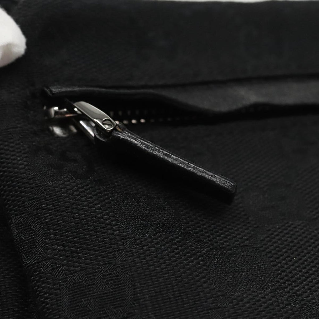 GUCCI GG Canvas Waist bag Black Silver 28566 ep6648