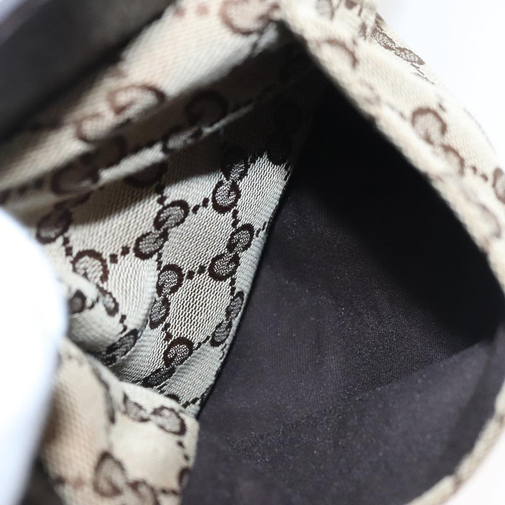 GUCCI GG Canvas Waist bag Beige Silver 28566 ep6652