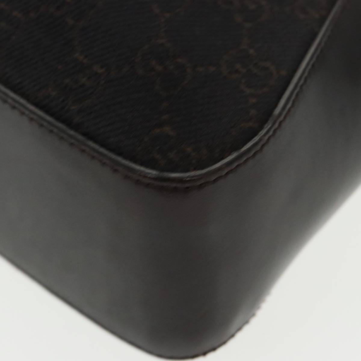 GUCCI GG Canvas Tote Bag Silver Brown 73983 ep6697
