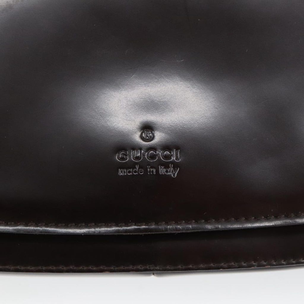 GUCCI Shoulder Bag Leather Brown 001 3195 ep6740