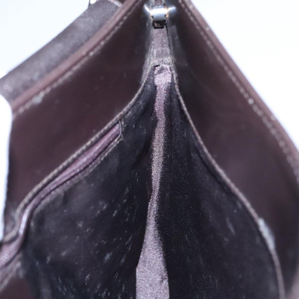 GUCCI Shoulder Bag Leather Brown 001 3195 ep6740