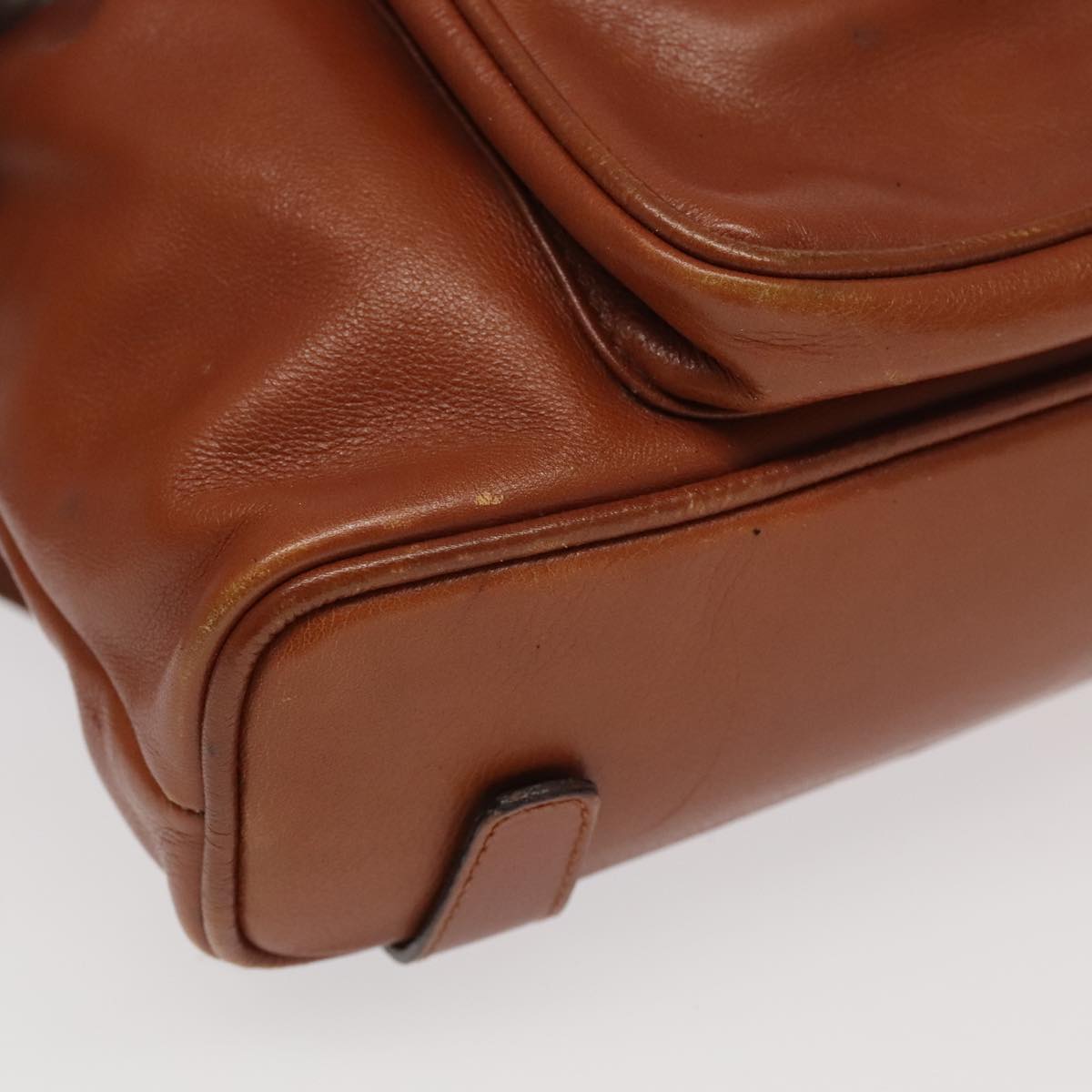 GUCCI Bamboo Backpack Leather Brown Gold 003 3444 0030 ep6741