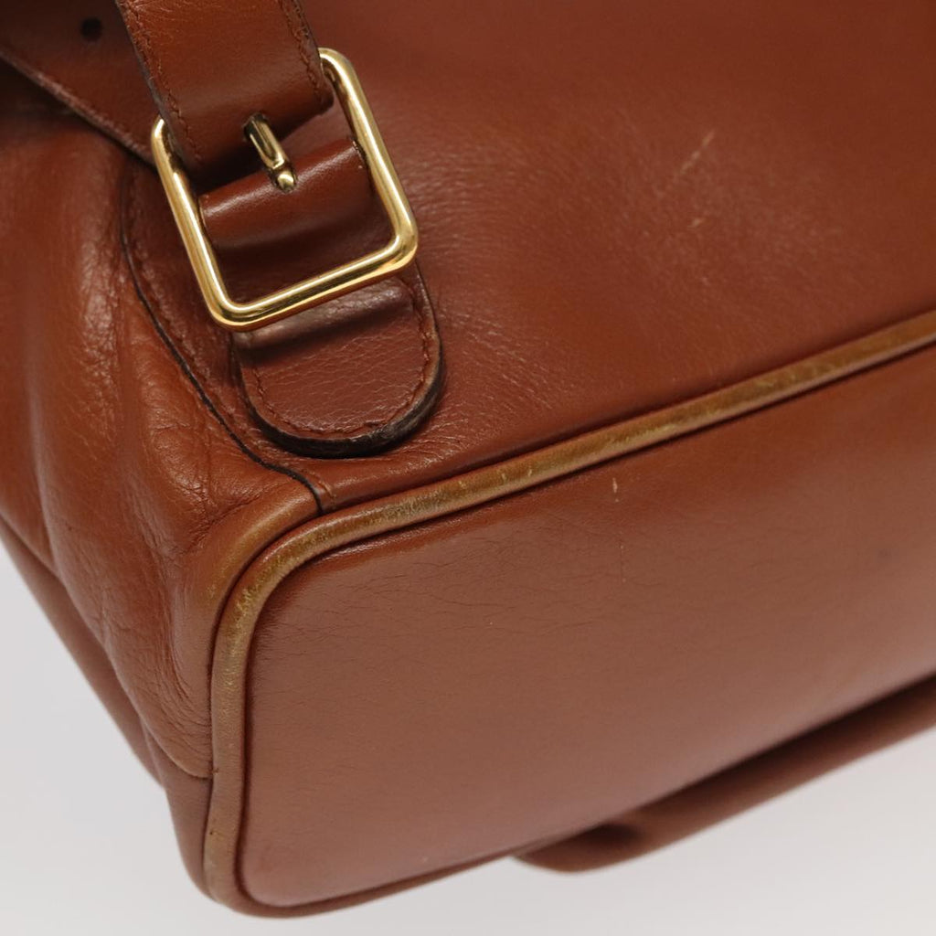 GUCCI Bamboo Backpack Leather Brown Gold 003 3444 0030 ep6741
