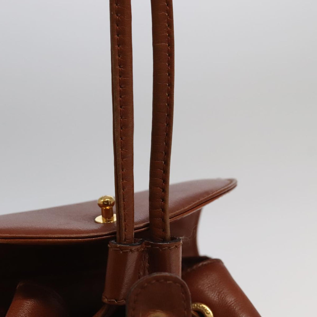 GUCCI Bamboo Backpack Leather Brown Gold 003 3444 0030 ep6741