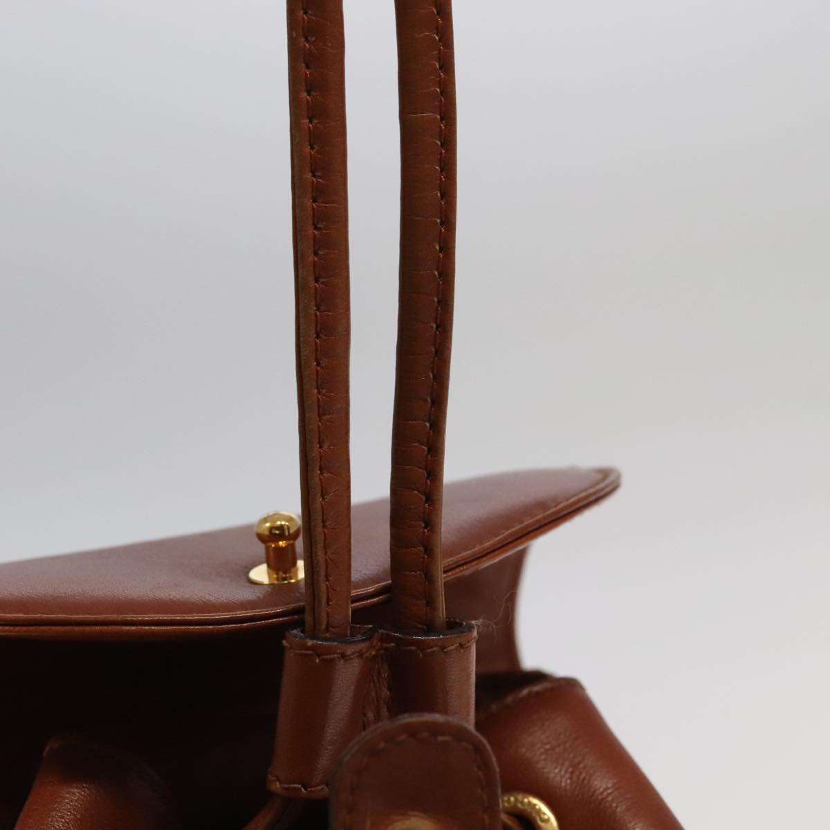 GUCCI Bamboo Backpack Leather Brown Gold 003 3444 0030 ep6741