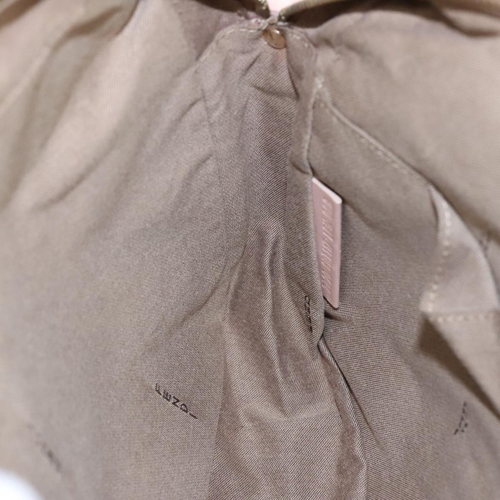 FENDI Zucchino Canvas Shoulder Bag Pink Gold ep6746