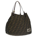 FENDI Zucca Canvas Tote Bag Khaki ep6785