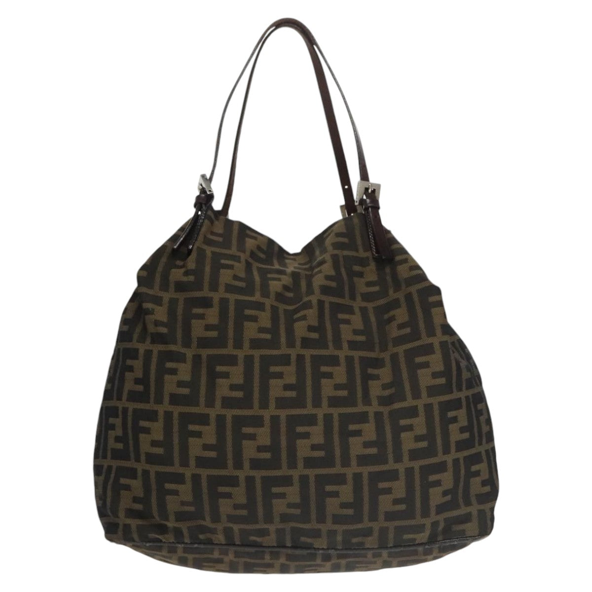 FENDI Zucca Canvas Tote Bag Khaki ep6785