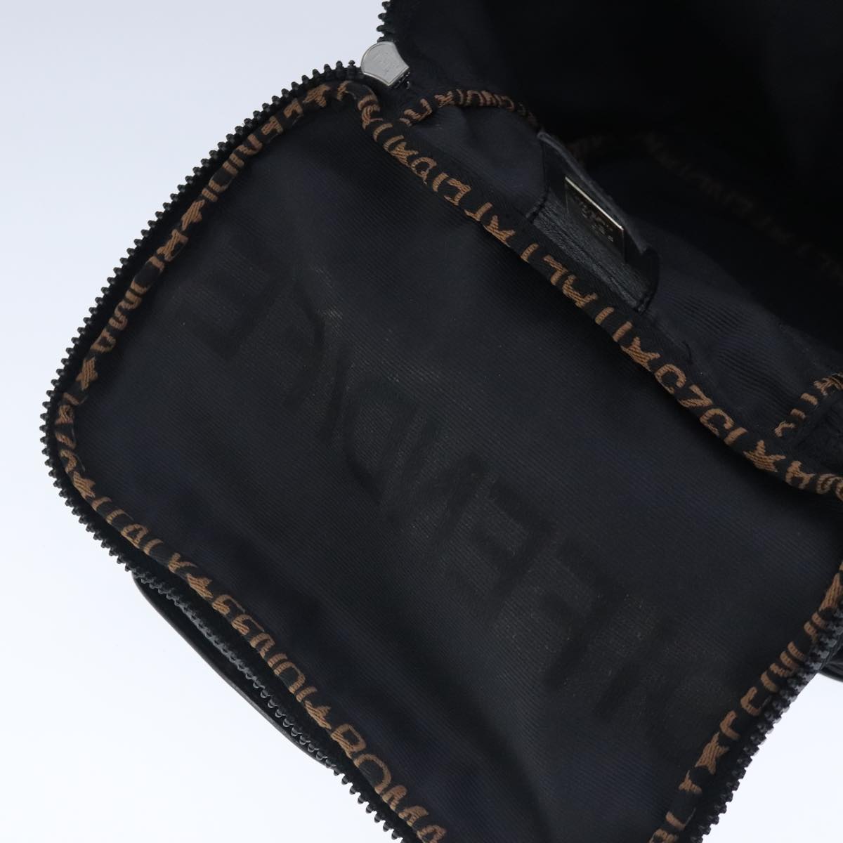 FENDI Hand Bag Nylon Black ep6807