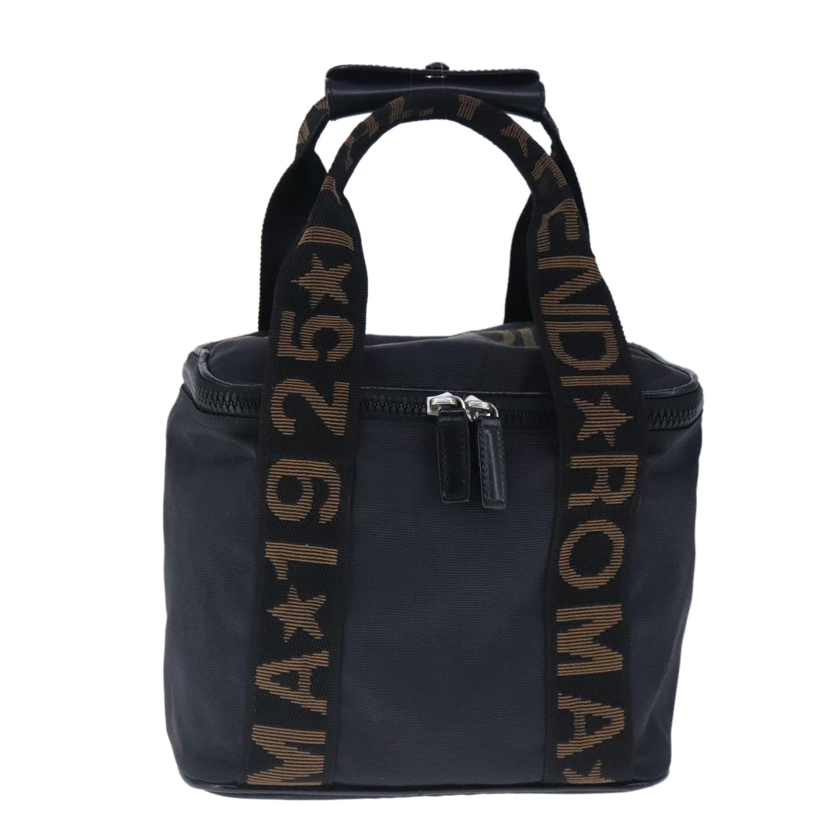 FENDI Hand Bag Nylon Black ep6807