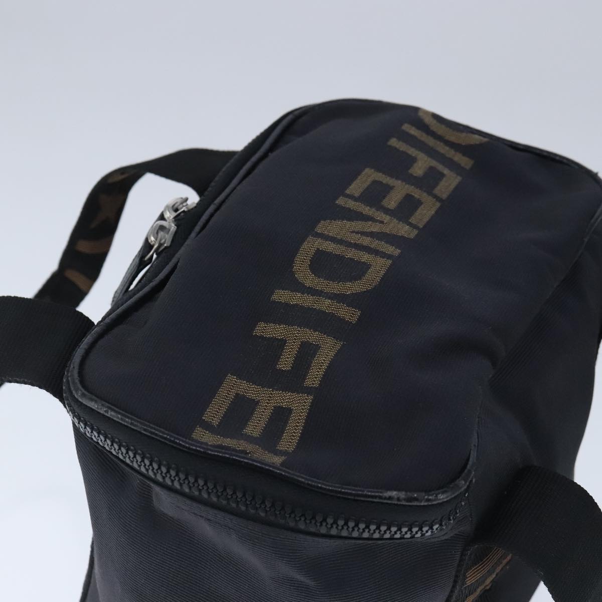 FENDI Hand Bag Nylon Black ep6807