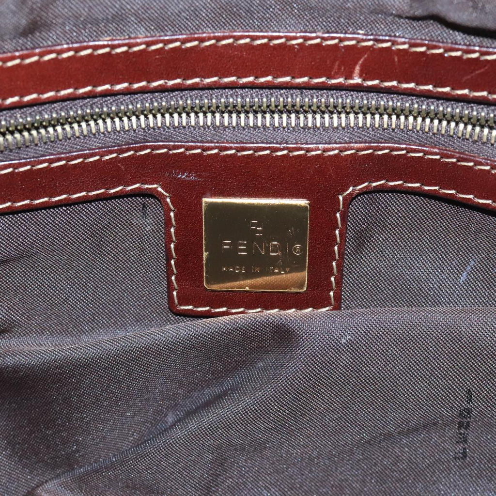 FENDI Zucchino Canvas Shoulder Bag Enamel Beige ep6814