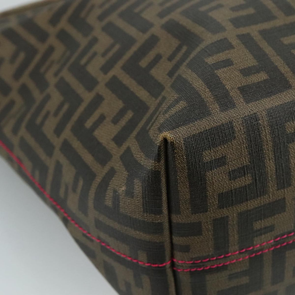 FENDI Zucca Canvas Tote Bag Brown Black ep6901