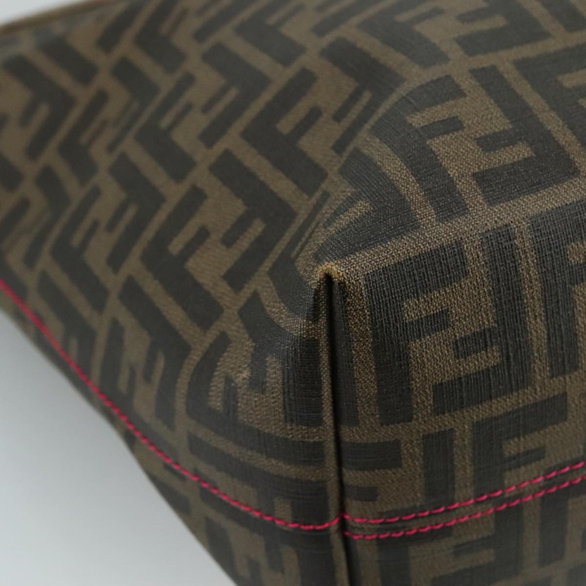 FENDI Zucca Canvas Tote Bag Brown Black ep6901