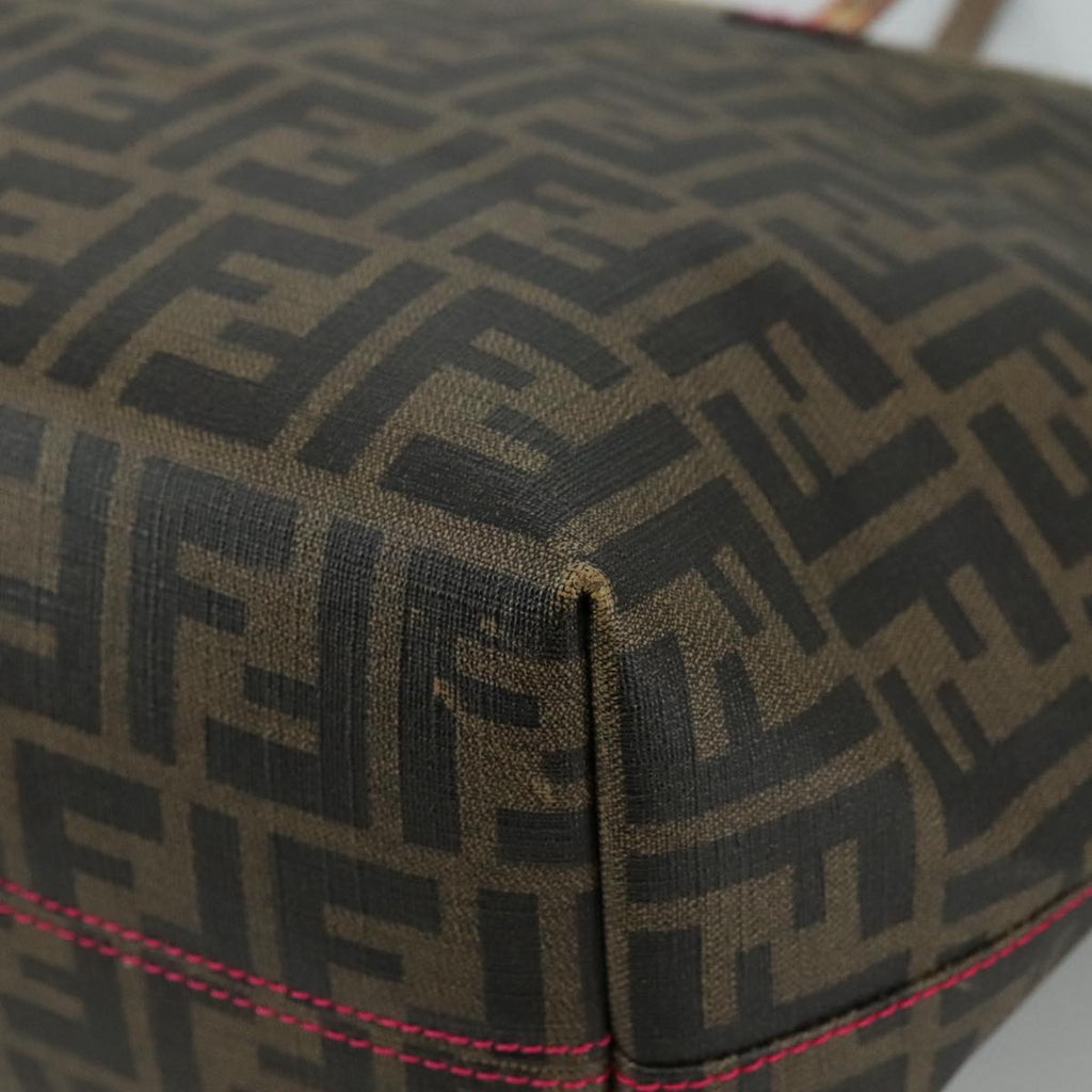FENDI Zucca Canvas Tote Bag Brown Black ep6901