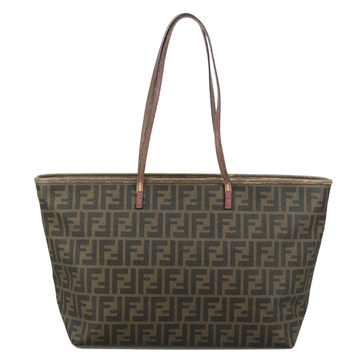 FENDI Zucca Canvas Tote Bag Brown Black ep6901