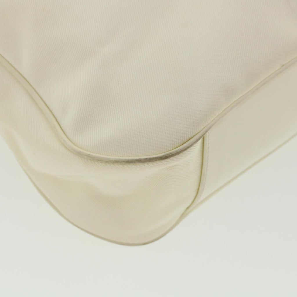 GUCCI Bamboo Shoulder Bag Canvas 2way White 1577 ep700