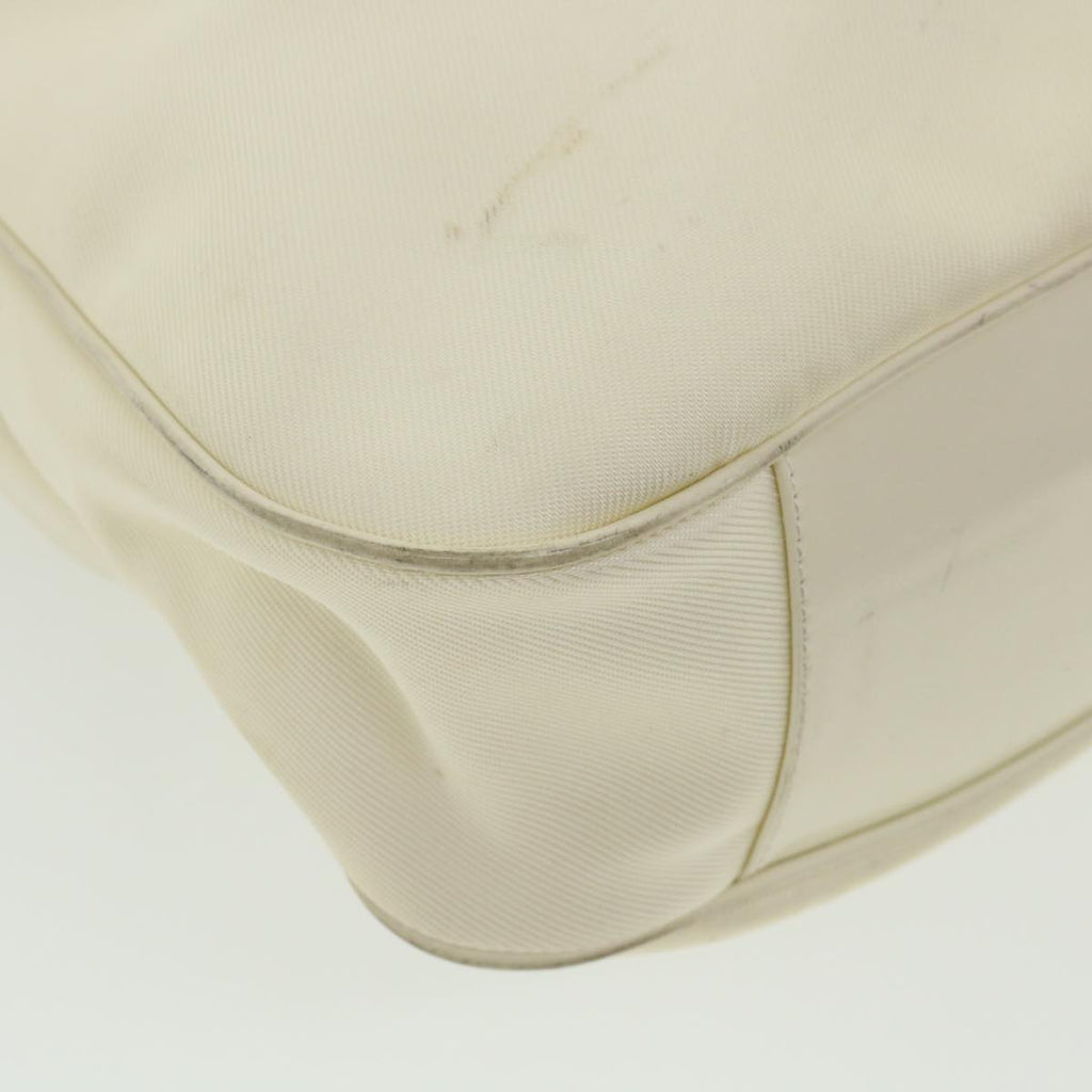 GUCCI Bamboo Shoulder Bag Canvas 2way White 1577 ep700