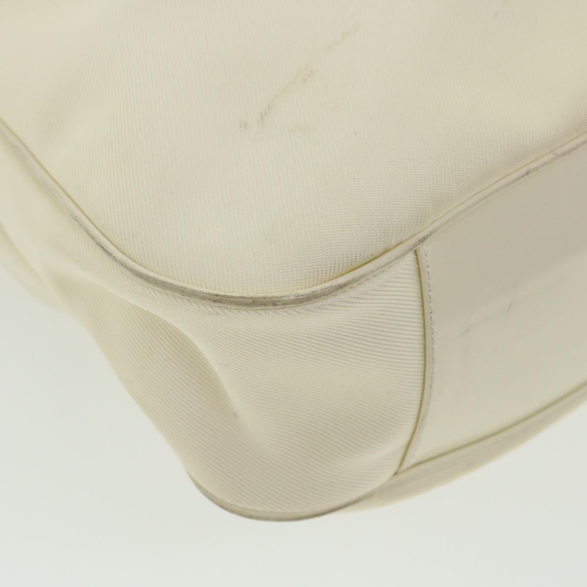 GUCCI Bamboo Shoulder Bag Canvas 2way White 1577 ep700