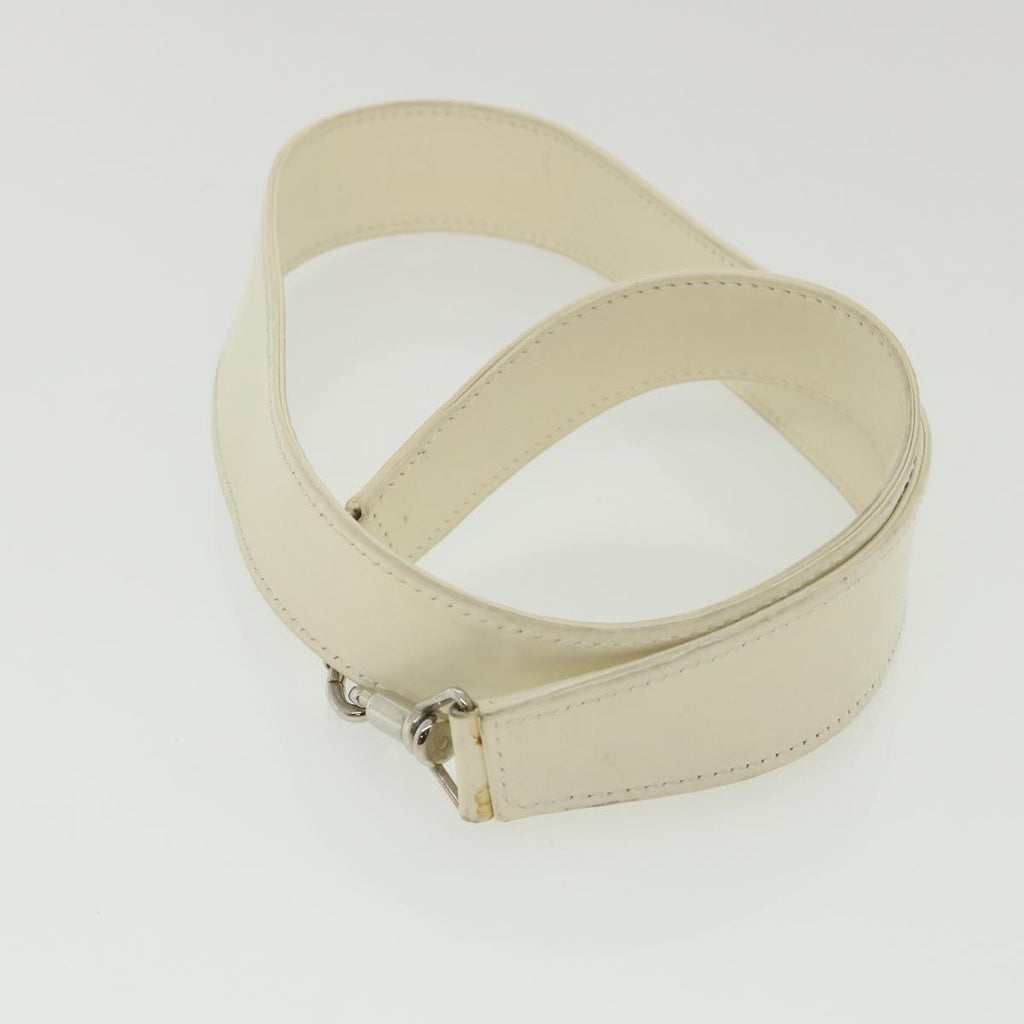 GUCCI Bamboo Shoulder Bag Canvas 2way White 1577 ep700