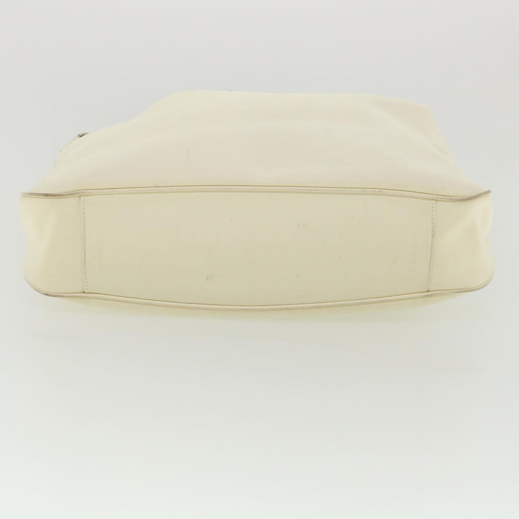 GUCCI Bamboo Shoulder Bag Canvas 2way White 1577 ep700