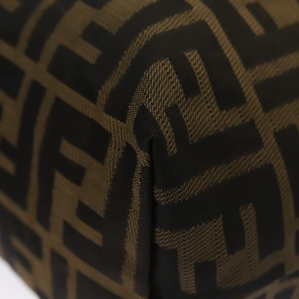 FENDI Zucca Canvas Pouch Brown Black ep7110