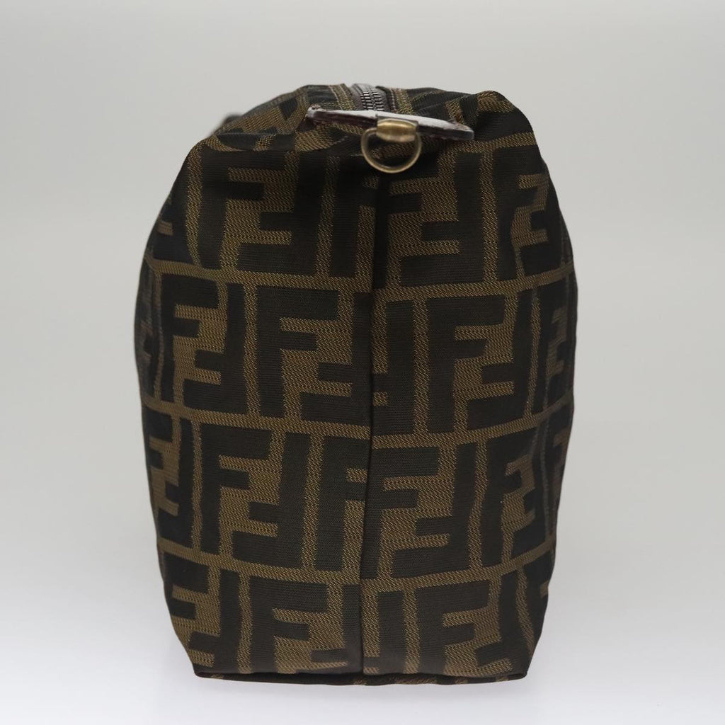 FENDI Zucca Canvas Pouch Brown Black ep7110