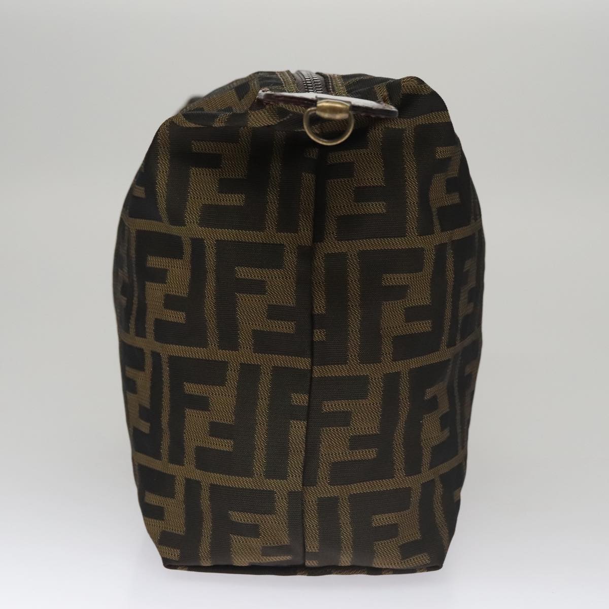 FENDI Zucca Canvas Pouch Brown Black ep7110
