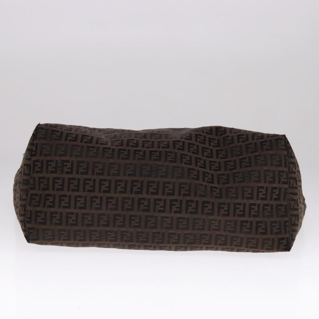 FENDI Zucchino Canvas Tote Bag Brown ep7111