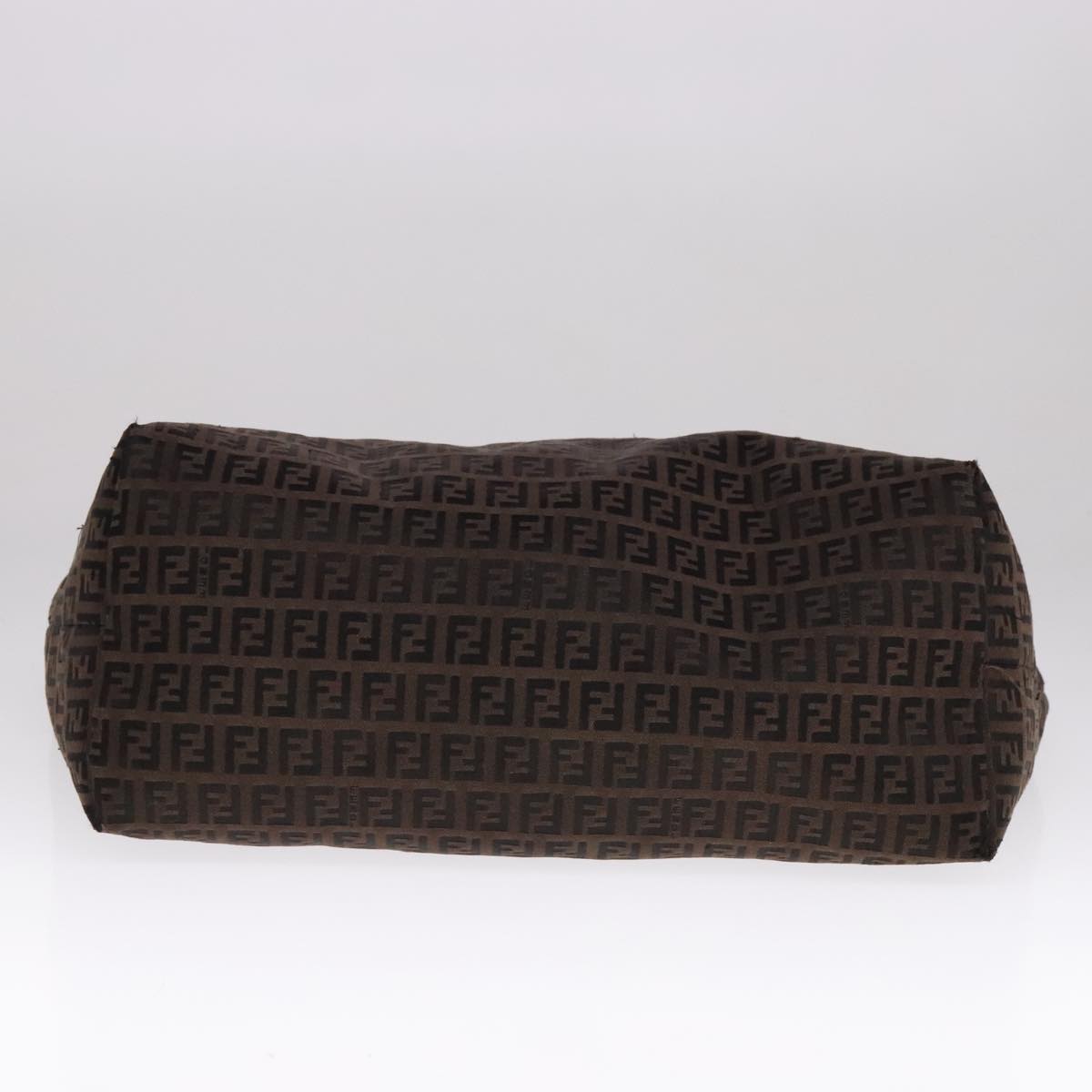 FENDI Zucchino Canvas Tote Bag Brown ep7111
