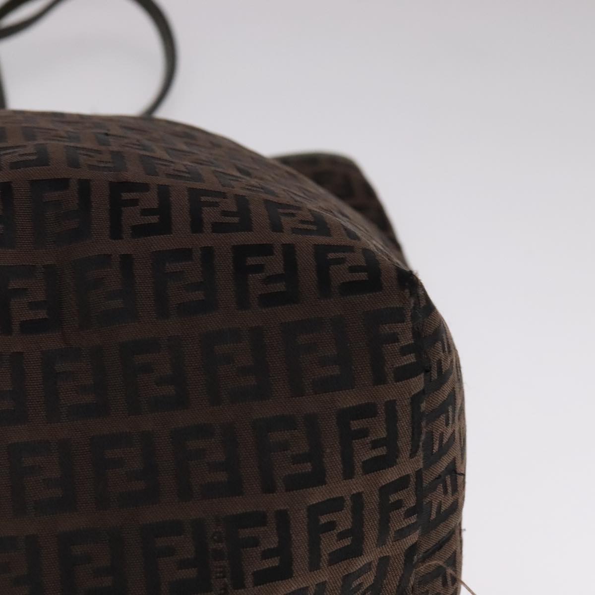 FENDI Zucchino Canvas Tote Bag Brown ep7111