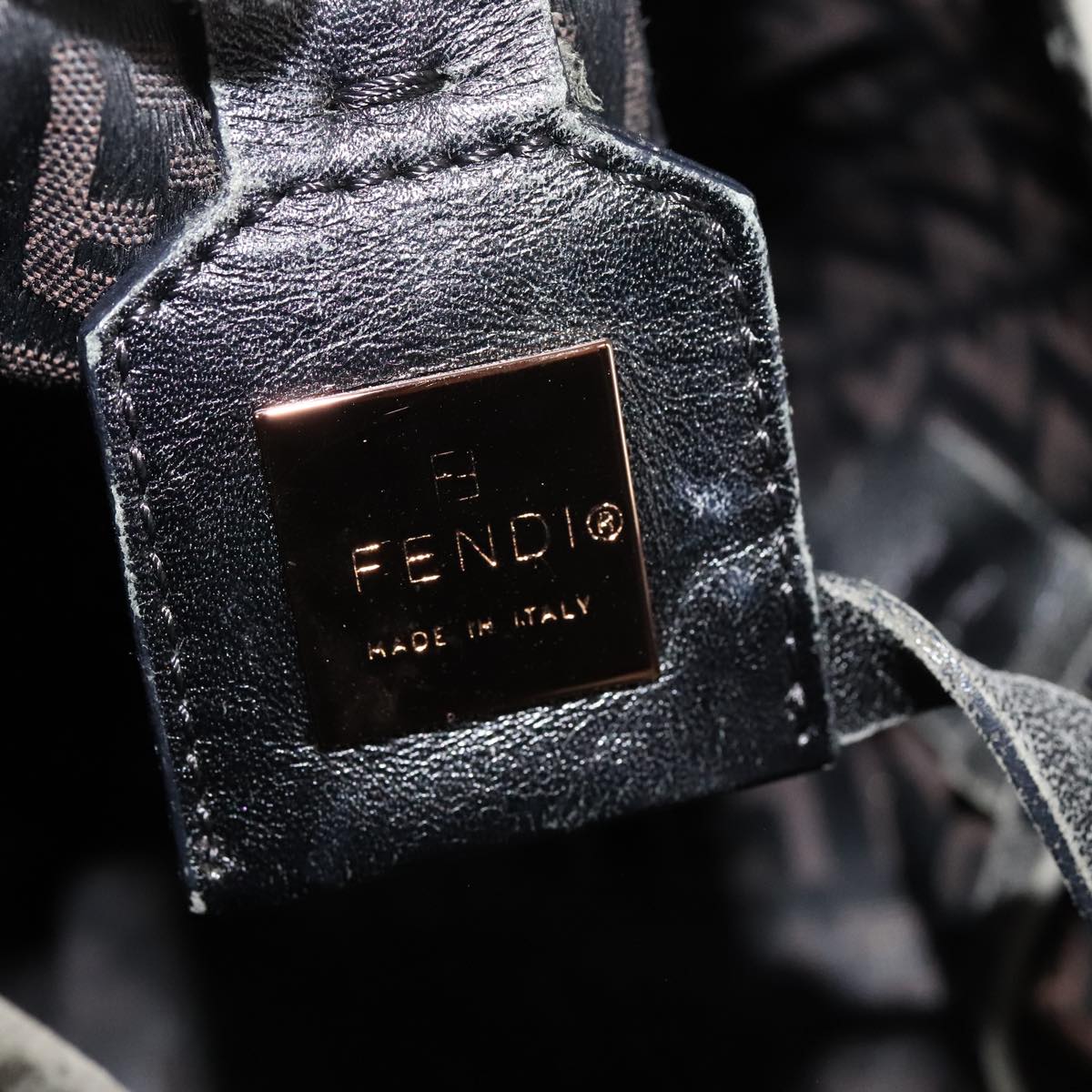 FENDI Zucchino Canvas Tote Bag Brown ep7111