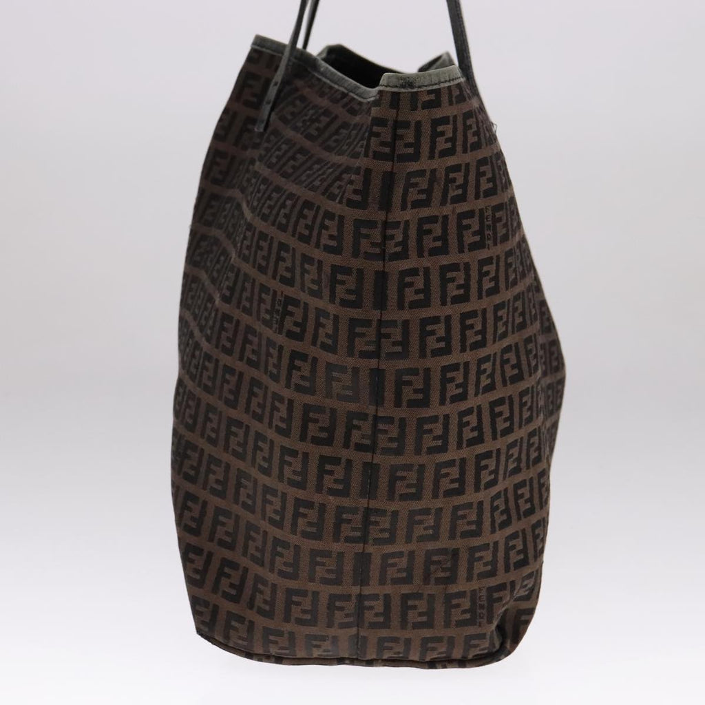 FENDI Zucchino Canvas Tote Bag Brown ep7111