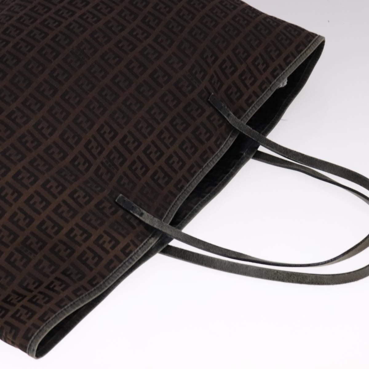 FENDI Zucchino Canvas Tote Bag Brown ep7111