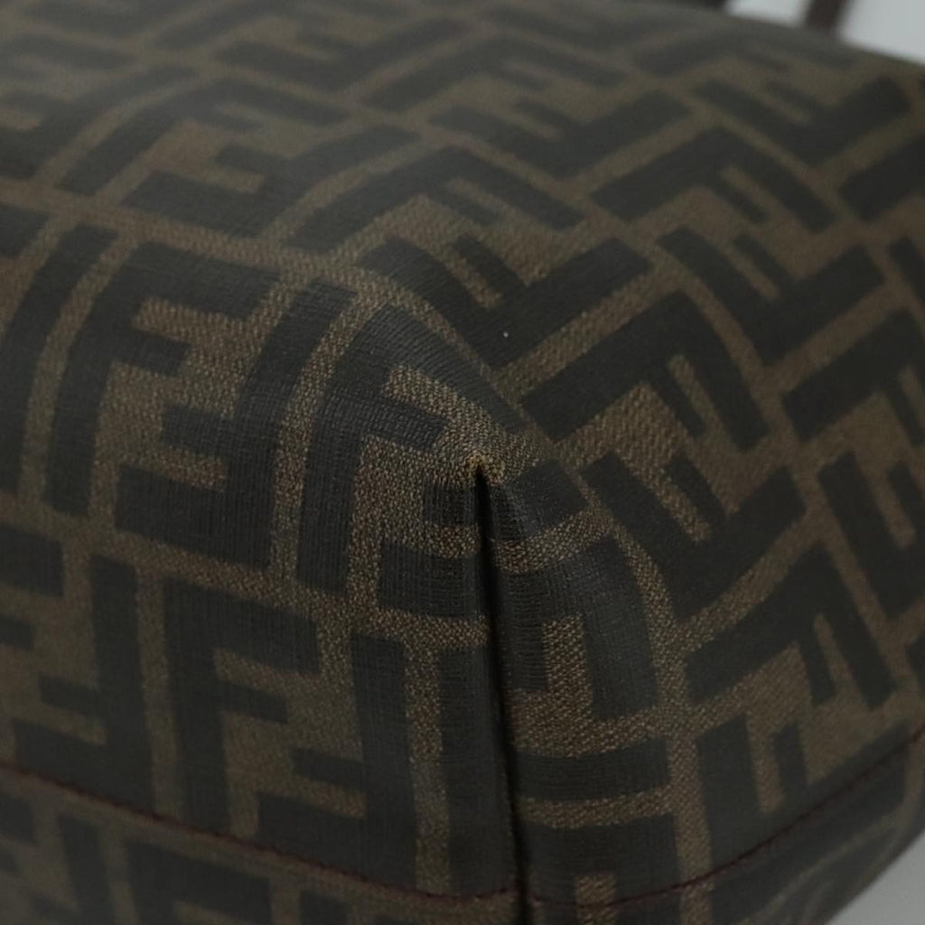 FENDI Zucca Canvas Tote Bag Brown Black ep7127