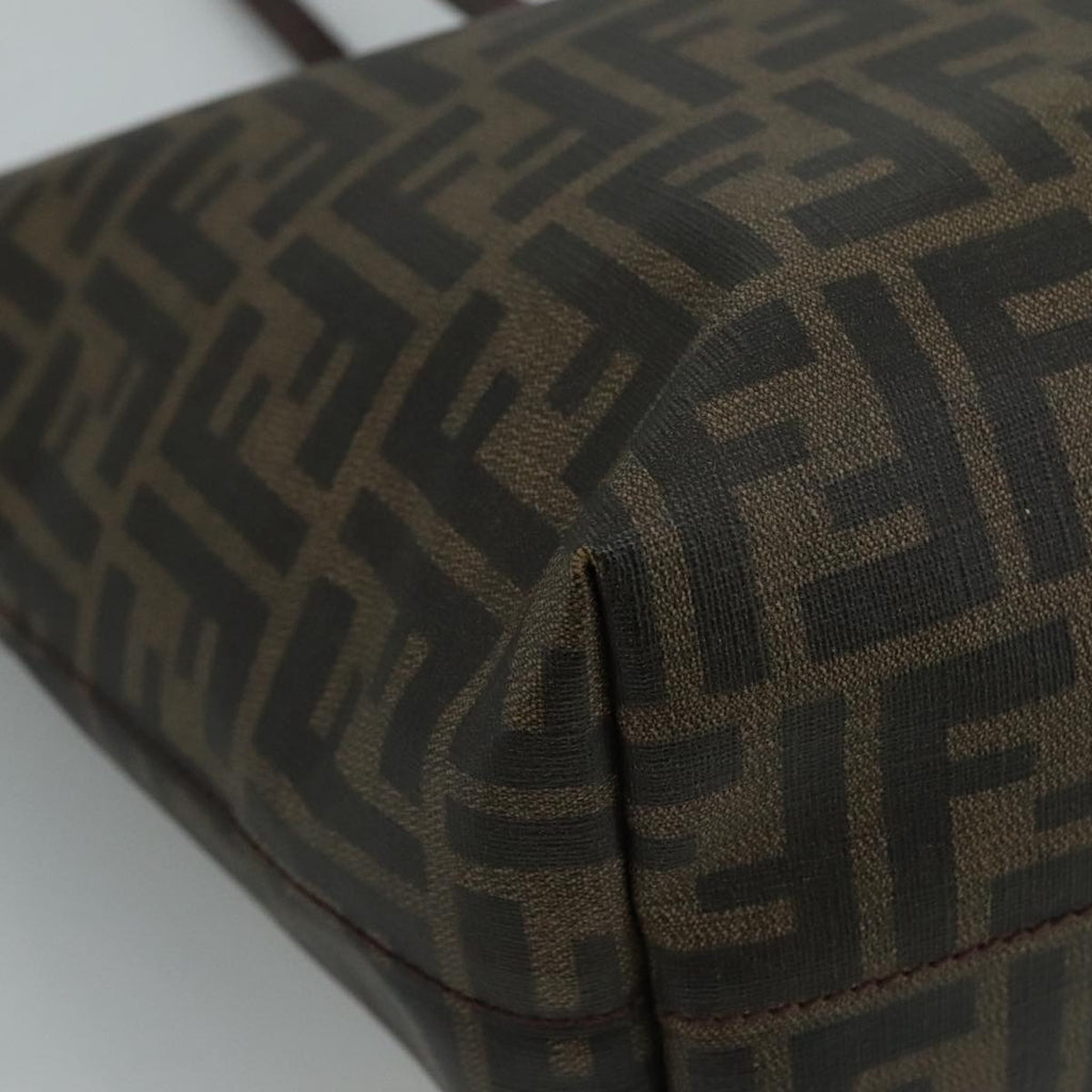 FENDI Zucca Canvas Tote Bag Brown Black ep7127