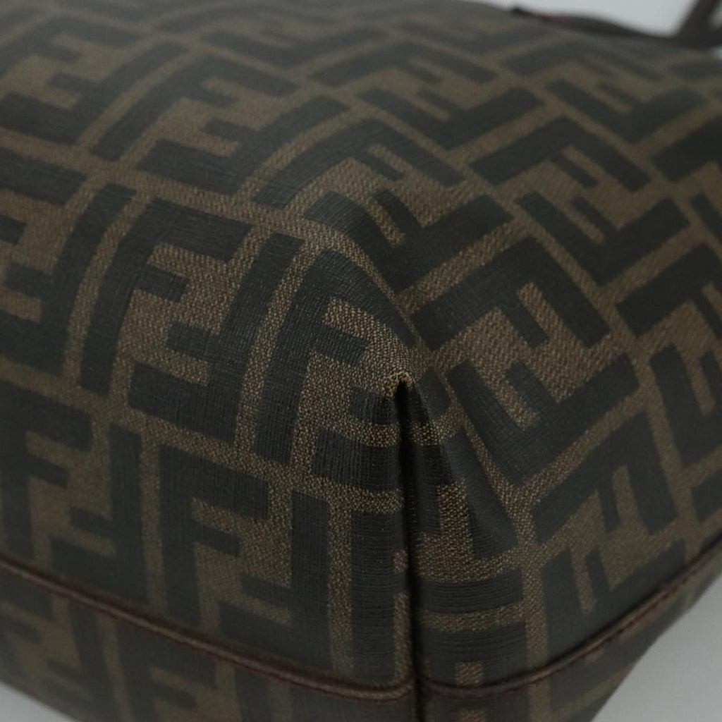 FENDI Zucca Canvas Tote Bag Brown Black ep7127