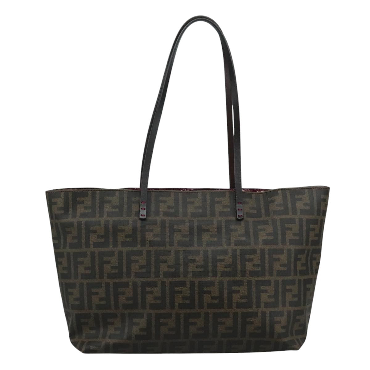 FENDI Zucca Canvas Tote Bag Brown Black ep7127