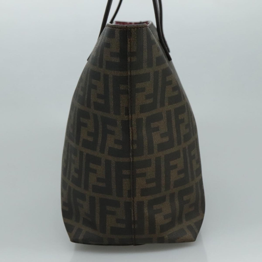 FENDI Zucca Canvas Tote Bag Brown Black ep7127