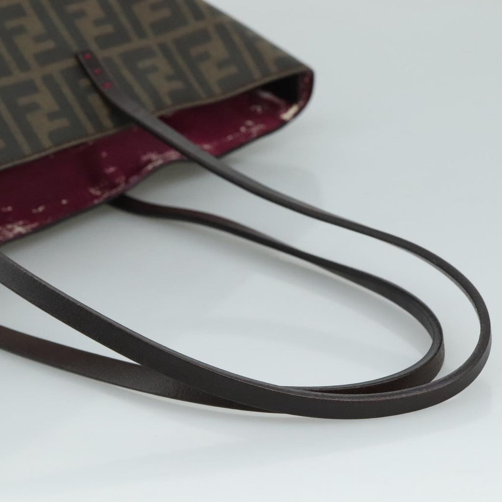 FENDI Zucca Canvas Tote Bag Brown Black ep7127