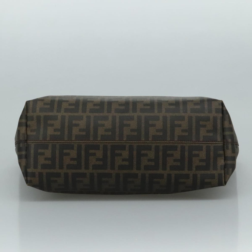 FENDI Zucca Canvas Tote Bag Brown Black ep7127