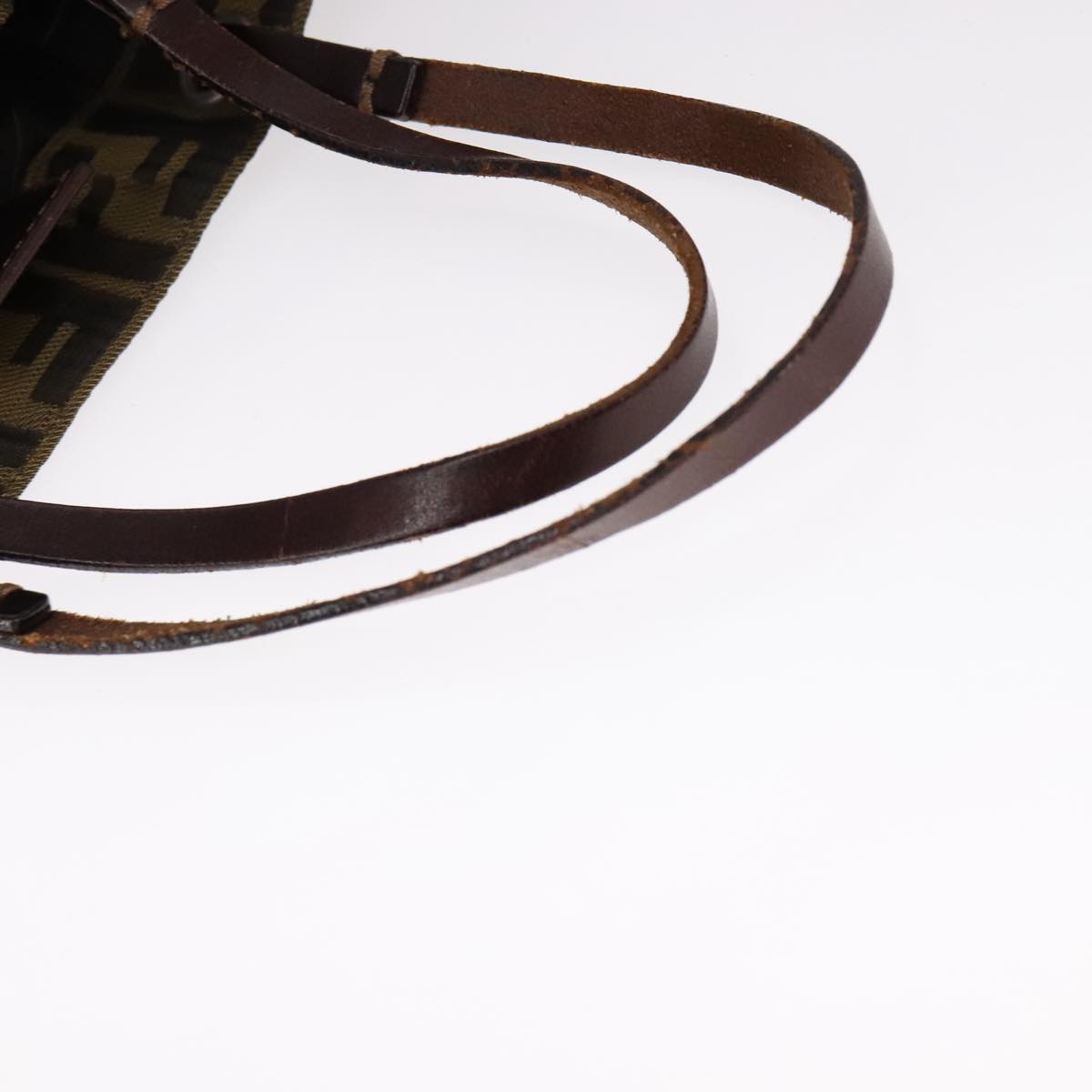 FENDI Zucca Canvas Hand Bag Brown Black ep7128