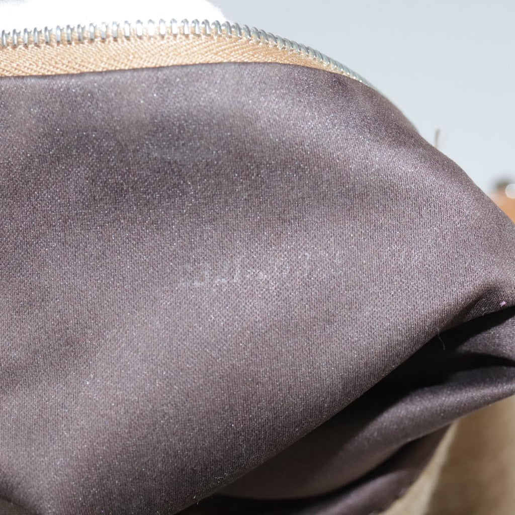 FENDI Mamma Baguette Shoulder Bag Wool Beige Silver ep7141