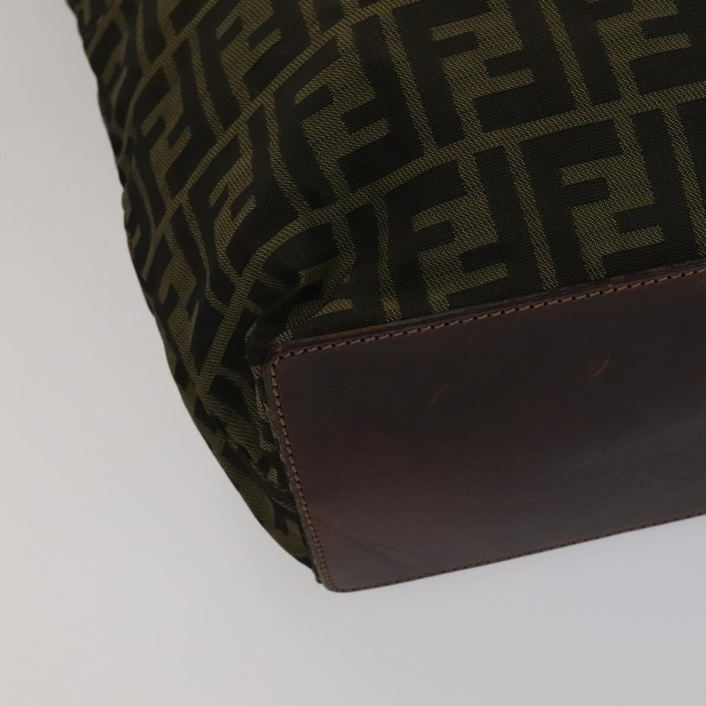 FENDI Zucca Canvas Tote Bag Brown Black ep7142