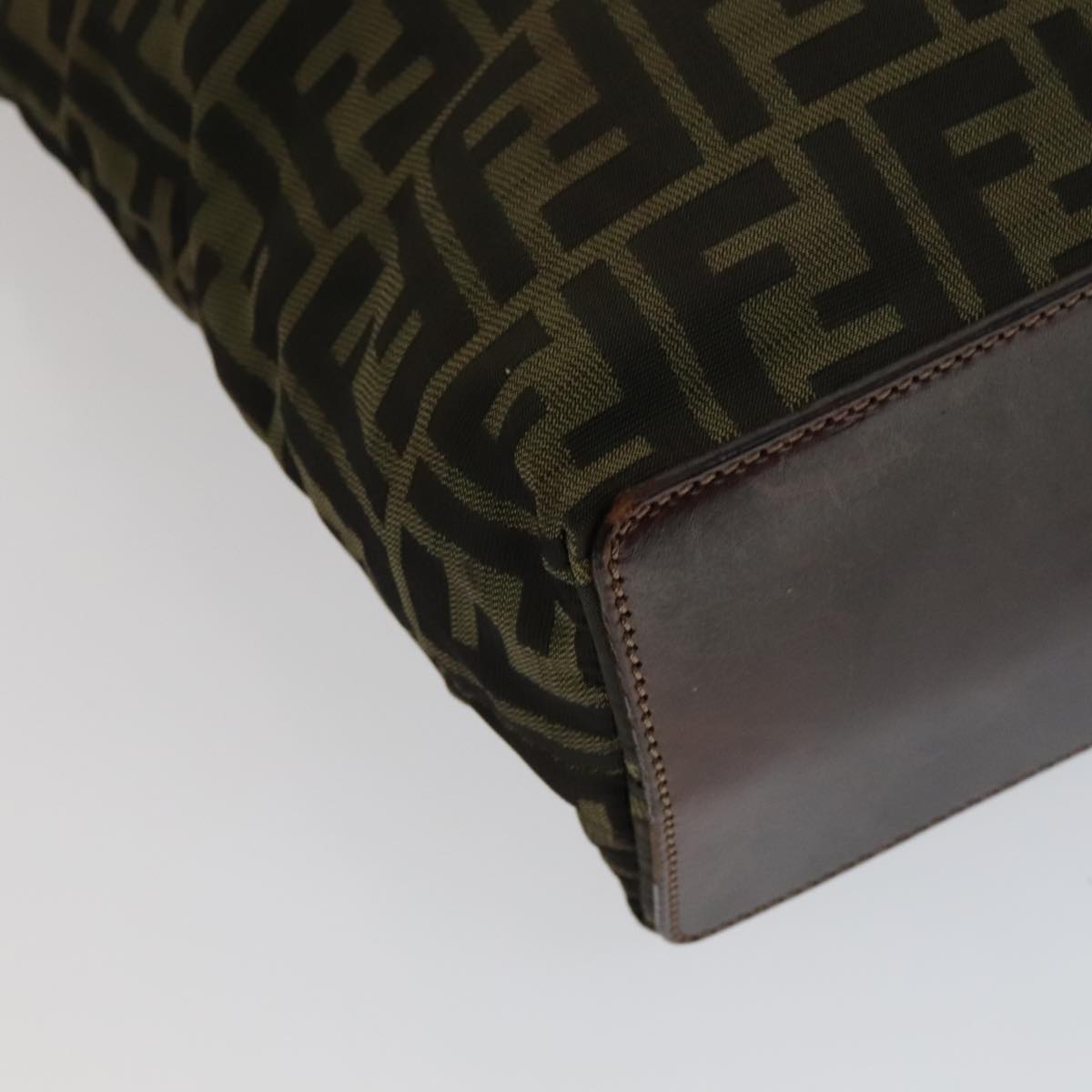 FENDI Zucca Canvas Tote Bag Brown Black ep7142
